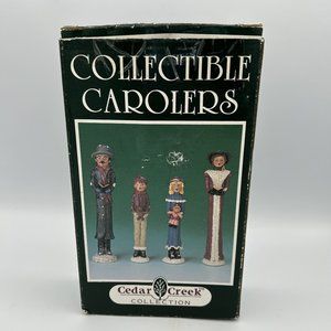 Cedar Creek Collection Collectible Carolers Christmas Family Decor Set of 4 VTG